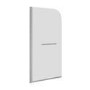 1800 x 800 Alton Single Ended Round Bath with Saturn Hinged 1450mm 6mm Chrome Bath Screen with Towel Rail