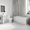 1800mm Shower Bath Suite with Toilet Basin &amp; Panels - Alton