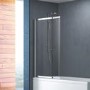 Alton Single Ended Straight Bath with Juno Shower Bath Screen - 1700 x 700 
