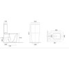Single Ended 1700 x 750mm Shower Bath Suite with Toilet Basin &amp; Panels - Rutland