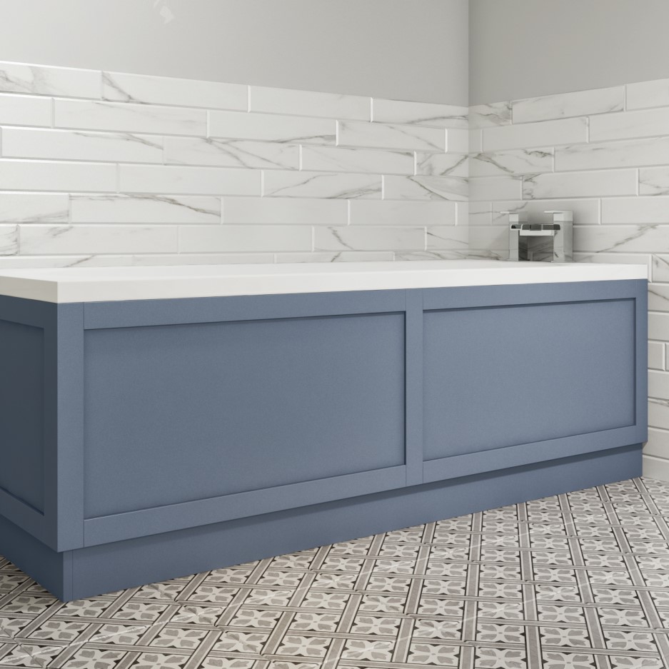 1800mm Matt Blue Front Bath Panel Baxenden Better Bathrooms