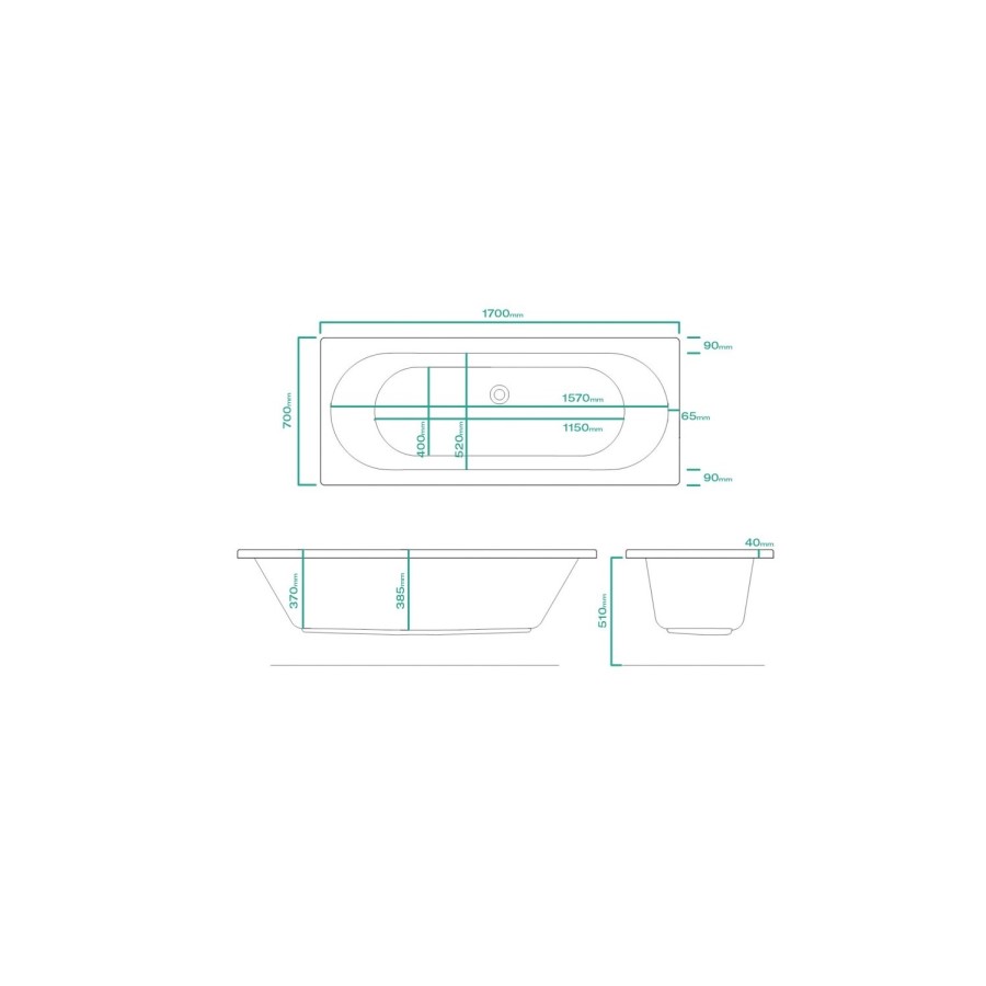 Agora Left Hand and Burford Shower Bath Furniture Suite