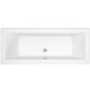 1700 x 700 Chiltern Double Ended Square Bath with Front Panel and Aqua Bath Filler