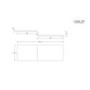 Lomax Left Hand L Shape Bath with Front Panel and Screen - 1500 x 850mm