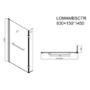 L Shaped Shower Bath with Front Panel & Matt Black Bath Screen with Towel Rail, Left Hand 1500 x 850mm - Lomax