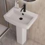 1500mm Left Hand Black Shower Bath Suite with Toilet Basin & Panels - Lomax