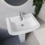 1500mm Left Hand Black Shower Bath Suite with Toilet Basin & Panels - Lomax