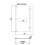 L Shaped Shower Bath with Front Panel & Brushed Brass Bath Screen, Left Hand 1500 x 850mm - Lomax