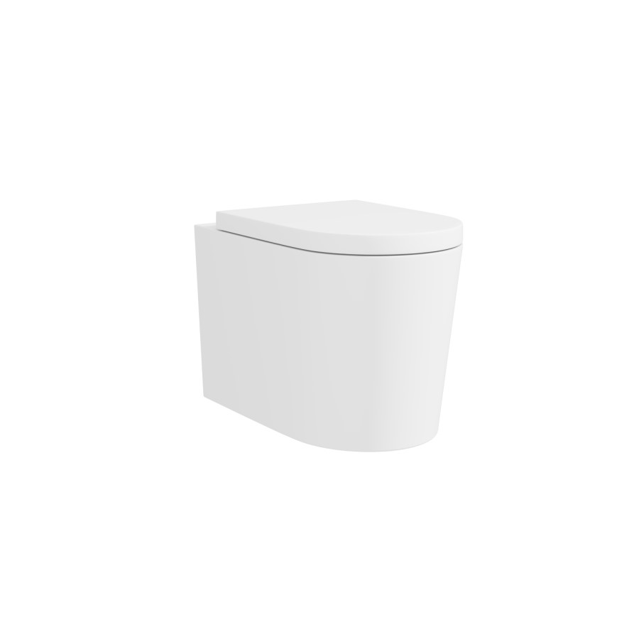 Bali Matt Grey Toilet and Basin Vanity Combination Unit and Right Hand L Shape Bath Suite 