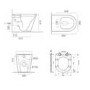 Bali Matt Grey Toilet and Basin Vanity Combination Unit and Right Hand L Shape Bath Suite 