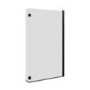 Grade A1 -  Shape Shower Bath Left Hand with Front Panel & Black Bath Screen 1500 x 850mm - Lomax