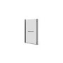 L Shaped Shower Bath with Front Panel & Matt Black Bath Screen with Towel Rail, Right Hand 1500 x 850mm - Lomax