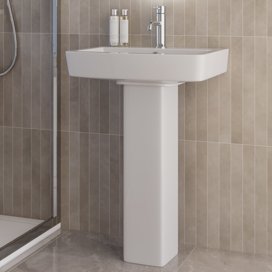 1500mm Right Hand Shower Bath Suite with Toilet Basin & Panels - Lomax