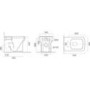 1700mm Left Hand L Shaped Shower Bath Suite with Toilet and Sink Unit & Chrome Fittings - Lomax