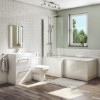 1700mm L Shaped Bath Suite with Toilet &amp; Basin Combination Unit - Left Hand - Ashford