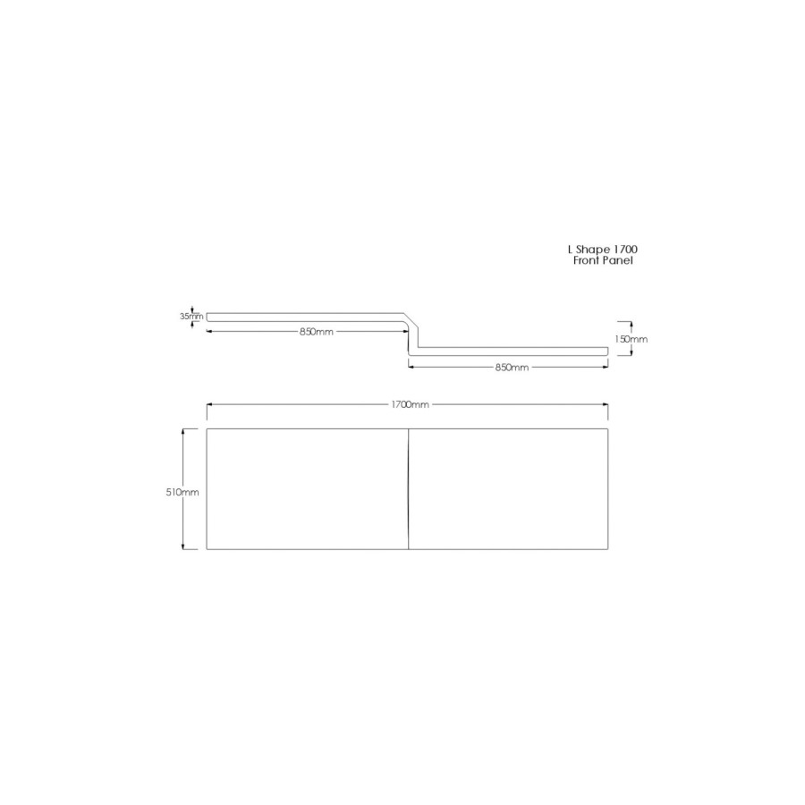 1700mm Left Hand L Shaped Shower Bath Suite with Toilet and Sink Unit & Chrome Fittings - Lomax