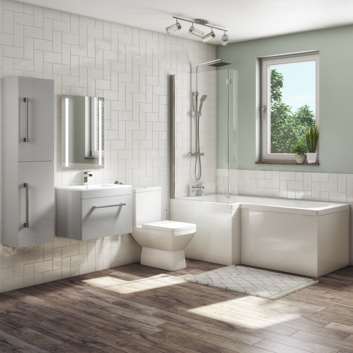 Wall Hung Bathroom Suites
