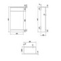 1700mm Grey Left Hand L Shape Bath suite with Toilet & Sink Unit - Ashford