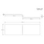 GRADE A2 - 1700mm L Shaped Acrylic Bath Front Panel - Lomax