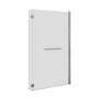 L Shaped Shower Bath with Front Panel & Chrome Bath Screen Towel Rail, Left Hand 1700 x 850mm - Lomax