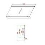Grade A2 - Lomax 1500 x 850 L Shaped Shower Bath Left Hand with Front Panel & Matt Black Bath Screen with Towel Rail
