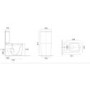 1700mm Left Hand Shower Bath Suite with Toilet Basin & Panels - Lomax