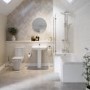 1700mm Left Hand Shower Bath Suite with Toilet Basin & Panels - Lomax
