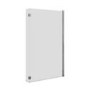 L Shaped Shower Bath with Front Panel & Chrome Bath Screen, Right Hand 1700 x 850mm - Lomax