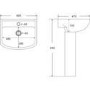 1700mm Right Hand Shower Bath Suite with Toilet Basin & Panels - Lomax