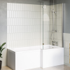 1700mm Right Hand Shower Bath Suite with Toilet Basin &amp; Panels - Lomax