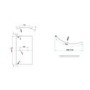 1500 x 850 P Shaped Shower Bath Left Hand with Front Panel and Screen