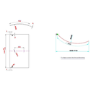 P Shape Shower Bath Right Hand with Front Panel & Chrome Bath Screen 1500 x 800mm - Portland