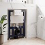 Palma Wall Hung Toilet 820mm Pneumatic Frame & Cistern & White Glass Flush Plate