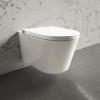 Purificare Wall Hung Toilet With Grohe Frame And Black Flush Plate