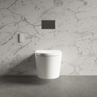 GRADE A2 - Wall Hung Smart Bidet Toilet Round - Purificare