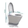 1200mm White Toilet and Sink Unit Right Hand with Smart Bidet Toilet - Agora