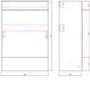 1200mm White Toilet and Sink Unit Left Hand with Smart Bidet Toilet - Agora