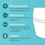 1200mm White Toilet and Sink Unit Left Hand with Smart Bidet Toilet - Agora