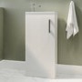 Grade A2 - 400mm White Cloakroom Freestanding Vanity Unit with Basin and Chrome Handle - Ashford