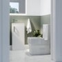 400mm White Freestanding Cloakroom Vanity Unit with Basin and Chrome Handle - Ashford
