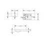 400mm White Freestanding Cloakroom Vanity Unit with Basin and Chrome Handle - Ashford