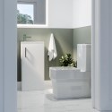 BUN/BeBa_24923/78103 Close Coupled Toilet and White Gloss Basin Vanity Unit Cloakroom Suite - Ashford