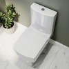 Cloakroom Suite with Grey Vanity Unit Small Basin &amp; Close Coupled Toilet - Ashford