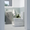 BUN/BeBa_24925/78011 Cloakroom Suite with Grey Vanity Unit Small Basin & Close Coupled Toilet - Ashford