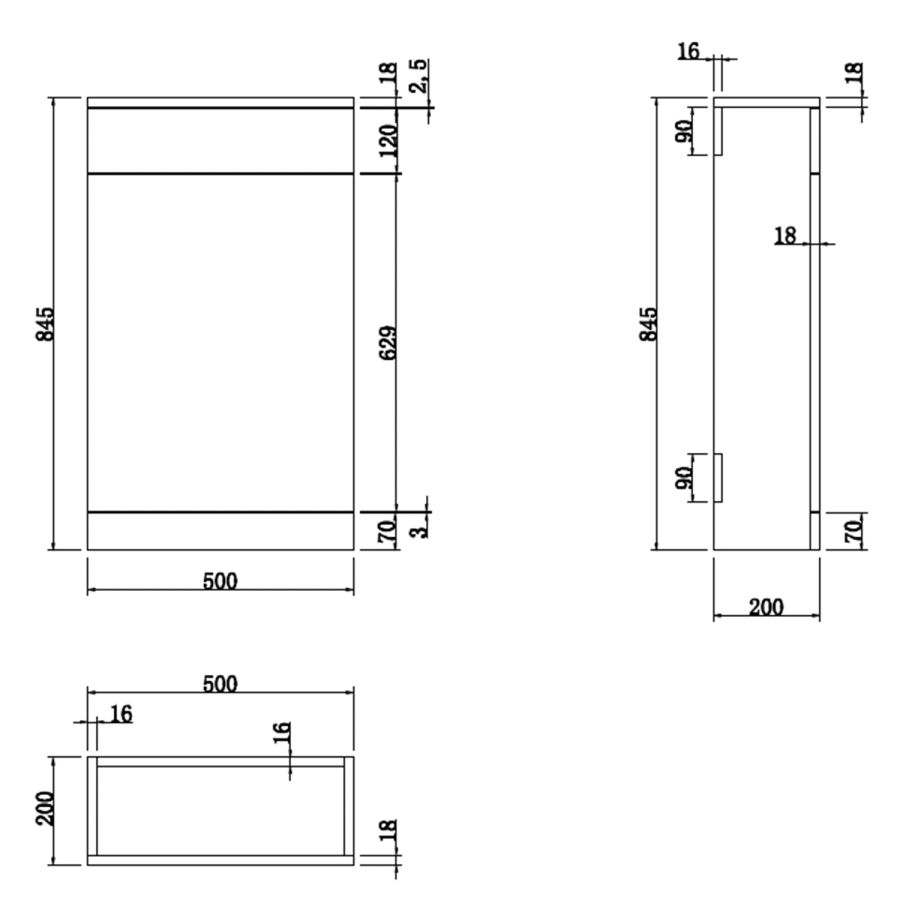 1100mm White Toilet and Sink Drawer Unit with Square Toilet and Chrome fittings - Ashford