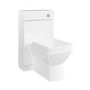 500mm White Back to Wall Toilet Unit and brass fittings - Ashford