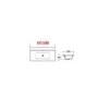 1000mm Wood Effect Toilet and Sink Unit with Square Toilet- Ashford