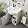 465mm White Cloakroom Vanity Unit with Basin - Classic