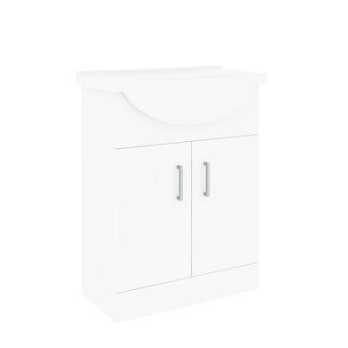 650mm White Freestanding Vanity Unit With Basin Classic Better Bathrooms 650mm White Freestanding Vanity Unit, Estilo 1200mm Allana Gloss White Freestanding Vanity Cabinet Only