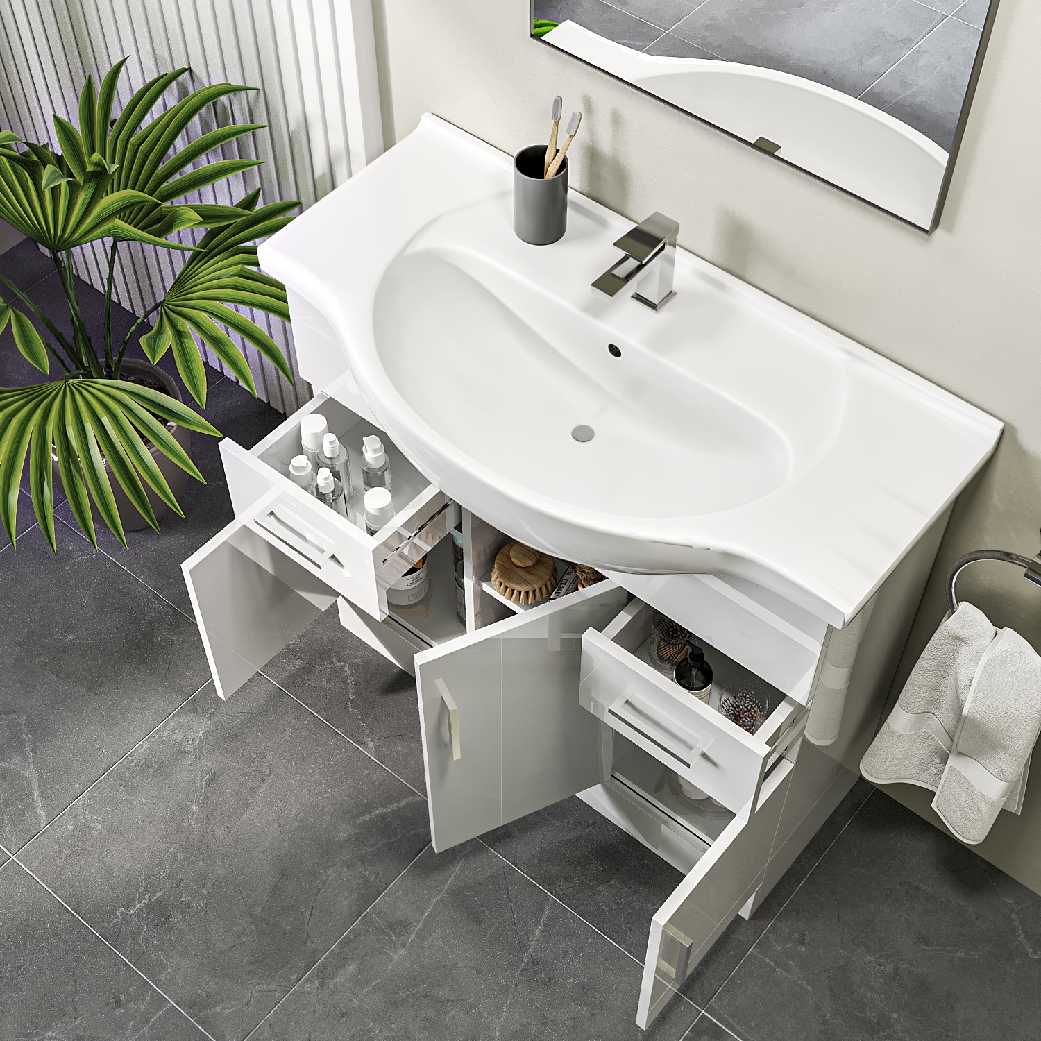 850mm White Freestanding Vanity Unit With Basin Classic Better Bathrooms 850mm White Freestanding Vanity Unit With Basin Classic Better Bathrooms